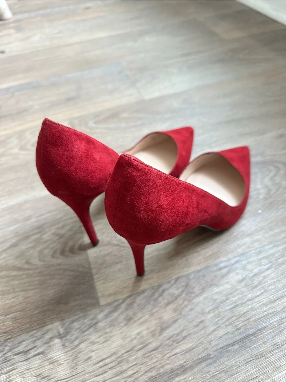 Mango Women’s Size 9 Burgundy Pointed-Toe High Heels